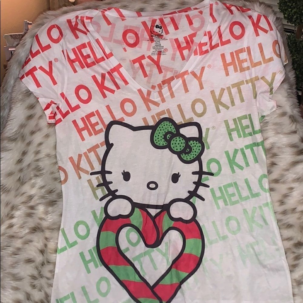 Hello kitty Xmas shirt
